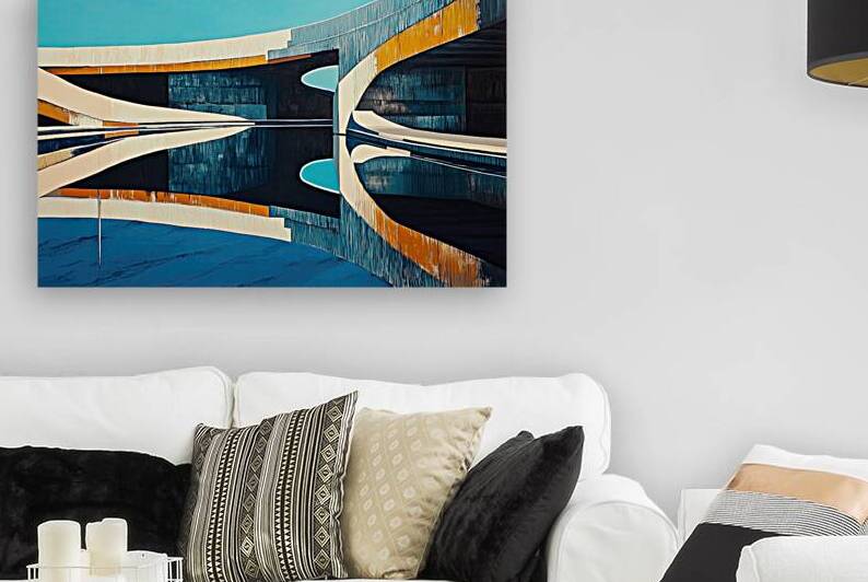 Aqua Overpass Reflection 9H3N2Z 48 by Abstract Rebellion