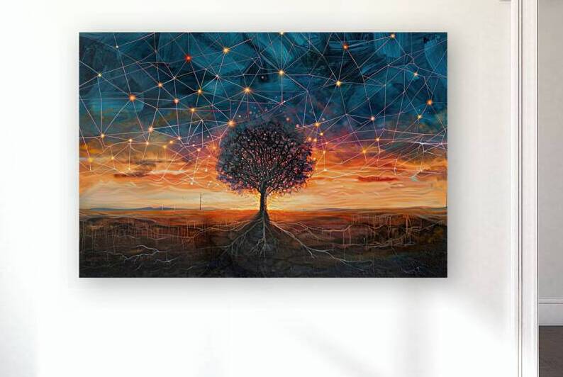 Arboreal Nexus Sunset H92P3N 60 by Abstract Rebellion