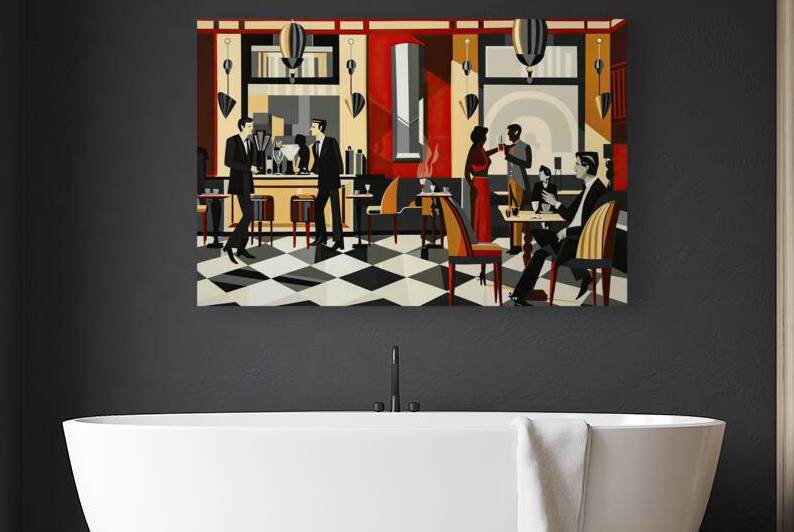 Art Deco Rendezvous 7892BC 50 by Abstract Rebellion