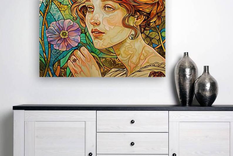 Art Nouveau Muse 8294HJ 48 by Abstract Rebellion