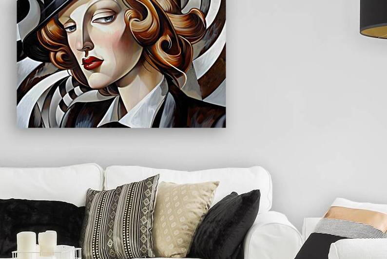 Art Deco Portrait 7H3N9B 55 by Abstract Rebellion
