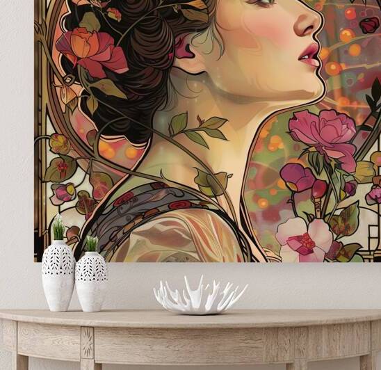 Art Nouveau Muse 7892BC 48 by Abstract Rebellion