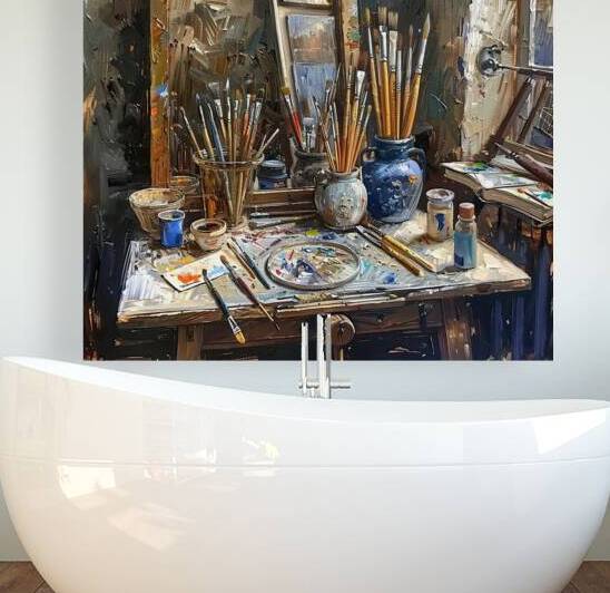 Artist Studio Reflection H2N9P2 55 by Abstract Rebellion
