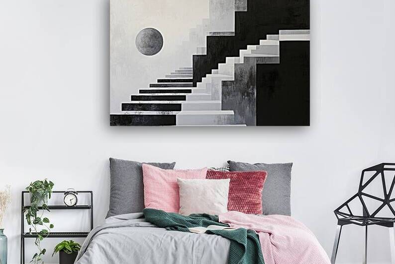 Ascending Grayscale 48HNZ9 48 by Abstract Rebellion
