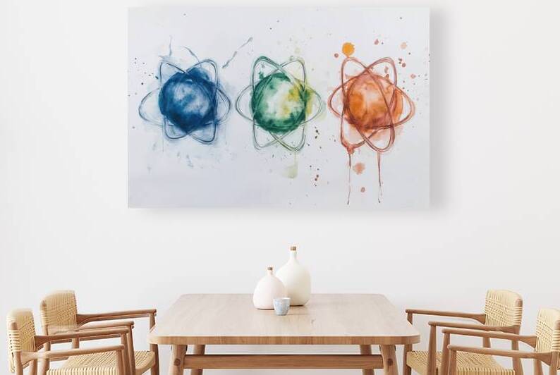 Atomic Triptych JH92N3 47 by Abstract Rebellion