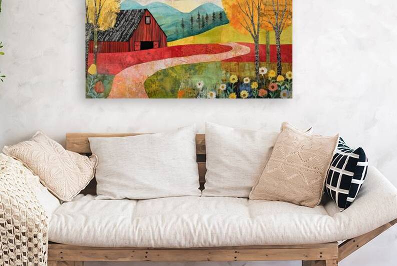 Autumn Barn Pathway H2N9P4 47 by Abstract Rebellion