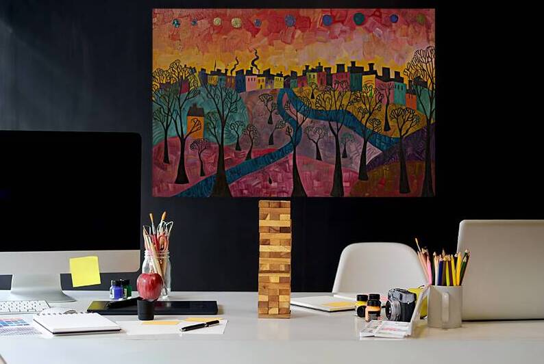 Autumn Cityscape HZ9N2P 54 by Abstract Rebellion