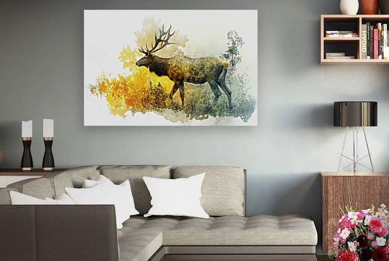 Autumn Elk  Majesty Z92H5N 47 by Abstract Rebellion