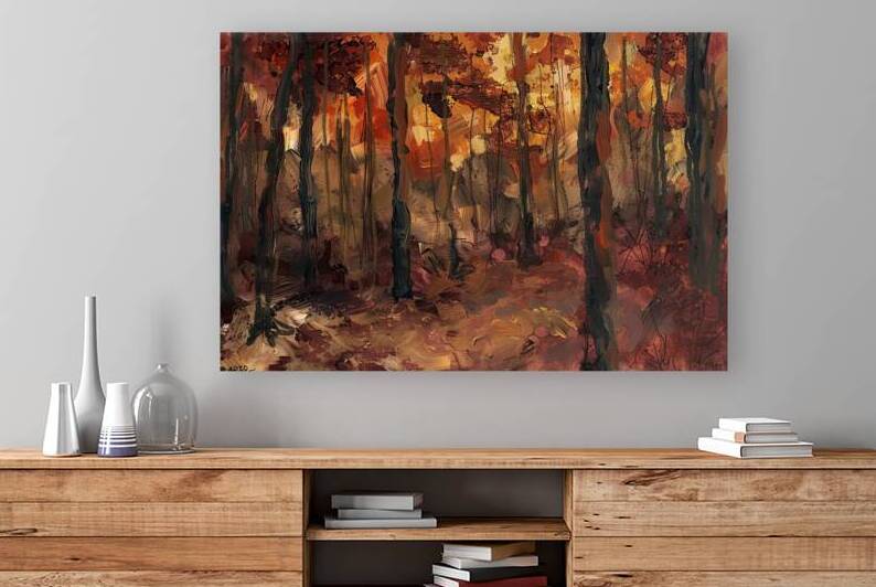 Autumn Forest Glow 239VN7 55 by Abstract Rebellion