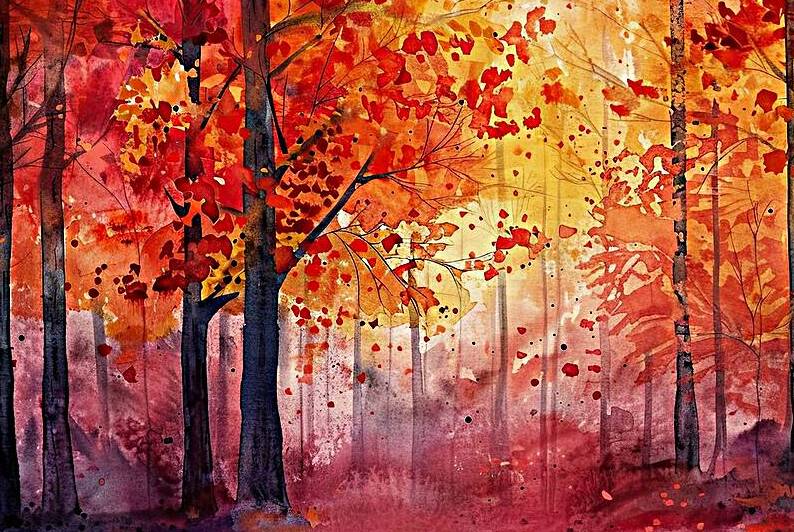 Autumn Forest Glow H2N9P4 57 by Abstract Rebellion