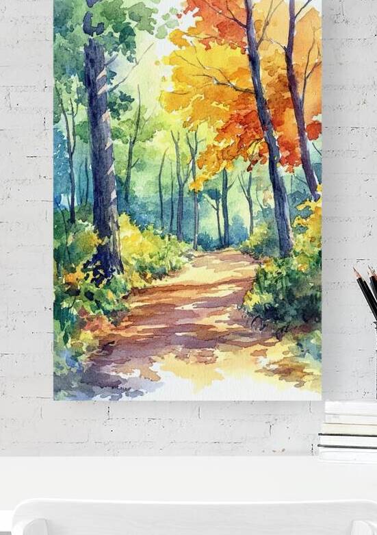 Autumn Forest Path H2N9P4 45 by Abstract Rebellion