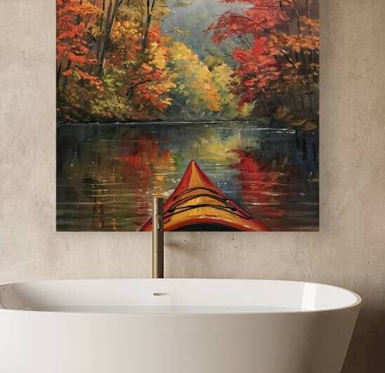 Autumn Kayak Journey H92PNB 55 by Abstract Rebellion