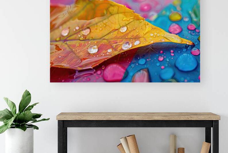 Autumn Leaf Droplets H2P9N2 47 by Abstract Rebellion