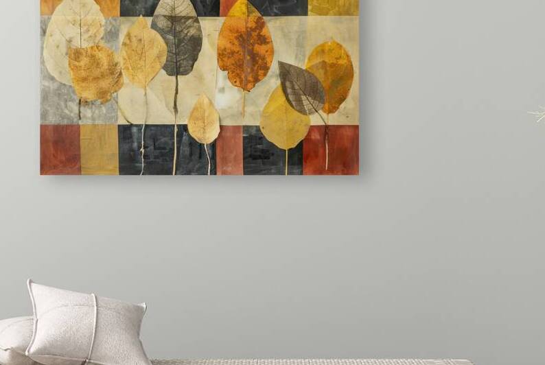 Autumn Leaves Grid 7P3H9N 55 by Abstract Rebellion