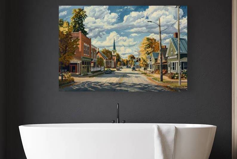 Autumn Main Street B234ZK 67 by Abstract Rebellion