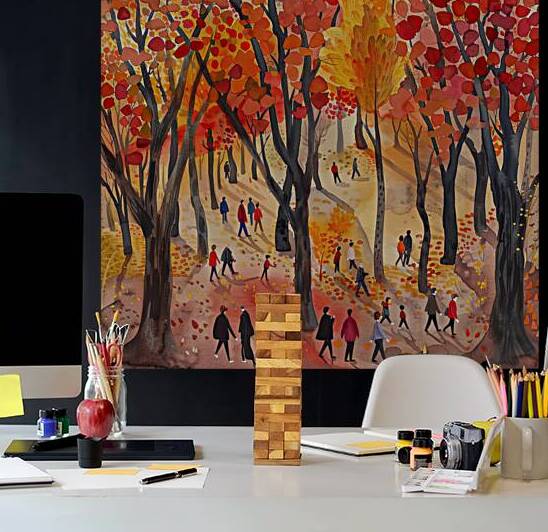 Autumn Promenade AB92C3 55 by Abstract Rebellion