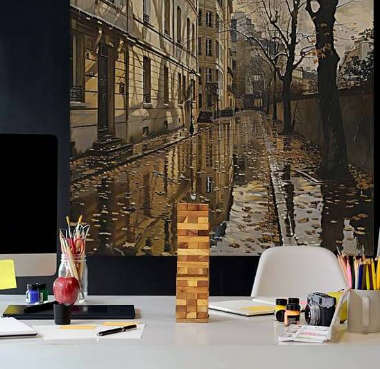 Autumn Reflections Paris 92HJ54 68 by Abstract Rebellion