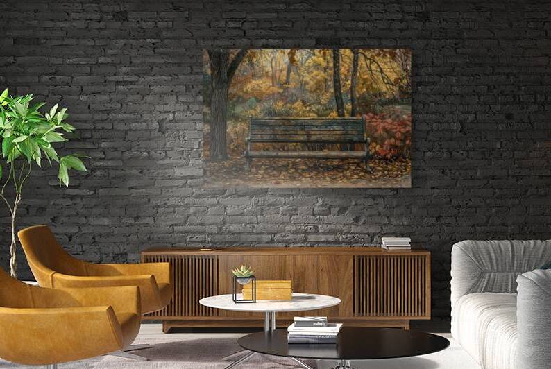 Autumn Reverie Bench K9P3D2 50 by Abstract Rebellion