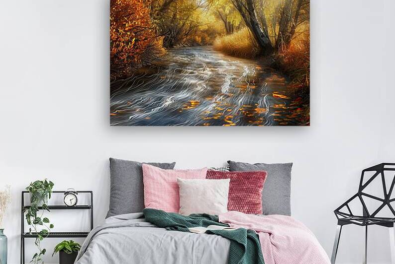 Autumn River Flow H2N9P2 64 by Abstract Rebellion