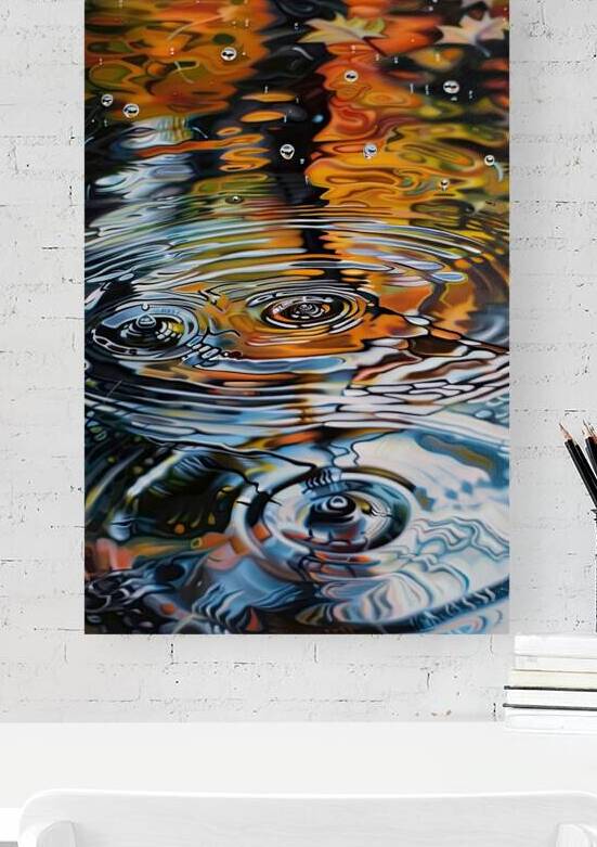 Autumn Ripples Reflected H2N9 60 by Abstract Rebellion