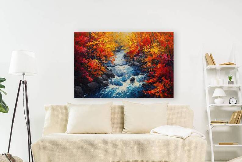 Autumn River Glow Y92H7N 55 by Abstract Rebellion