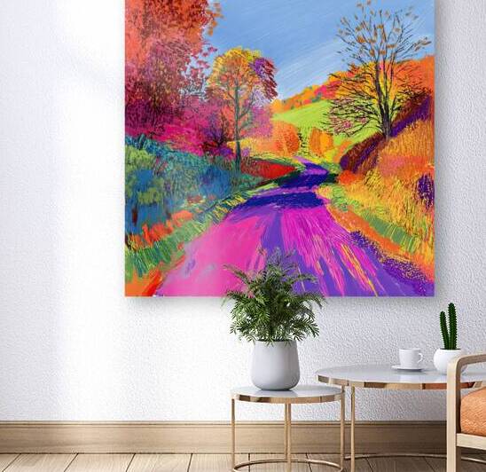 Autumn Road Ablaze H92D3N 55 by Abstract Rebellion