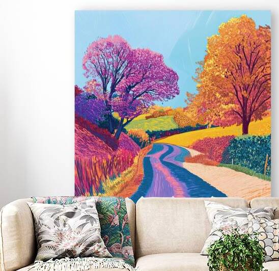 Autumn Road Home 2H9N3Z 55 by Abstract Rebellion