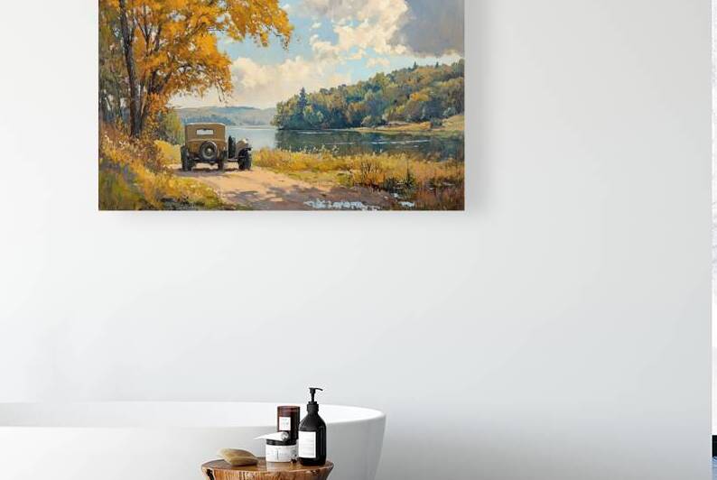 Autumn Roadside Respite H92N5B 53 by Abstract Rebellion