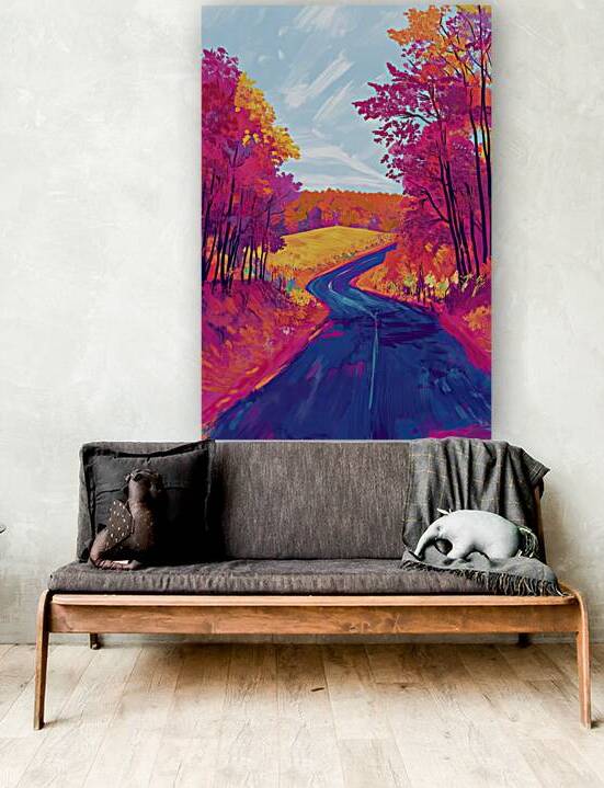 Autumn Road Vibrance 92HJ8 55 by Abstract Rebellion
