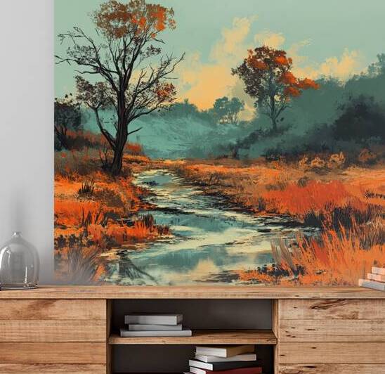 Autumn Stream Reverie H9N2P4 50 by Abstract Rebellion
