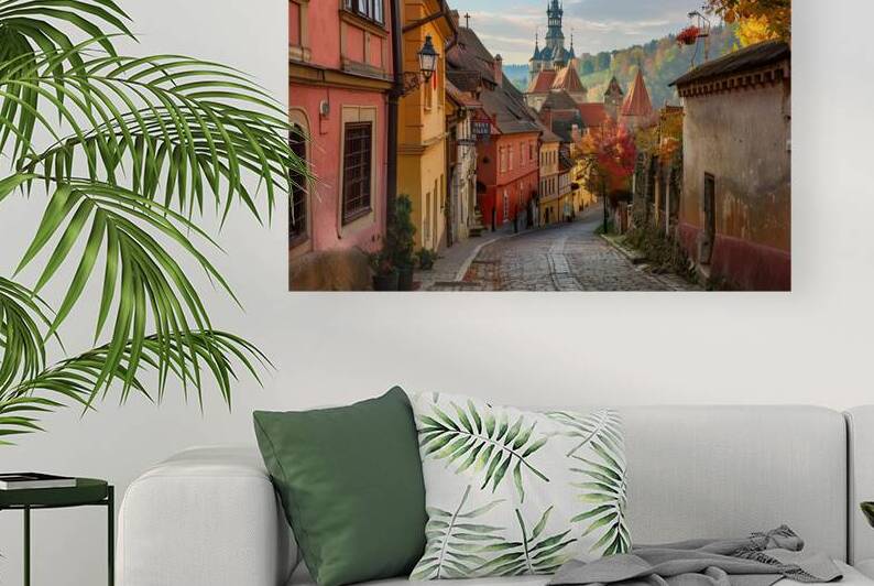 Autumn Street Sighisoara 92H3N5 45 by Abstract Rebellion