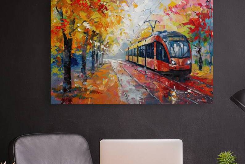 Autumn Tram Passage 9H2N7P 55 by Abstract Rebellion