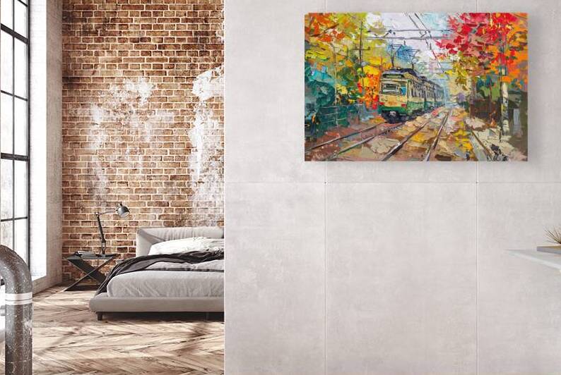 Autumn Tram Passage 9H3N2Z 45 by Abstract Rebellion