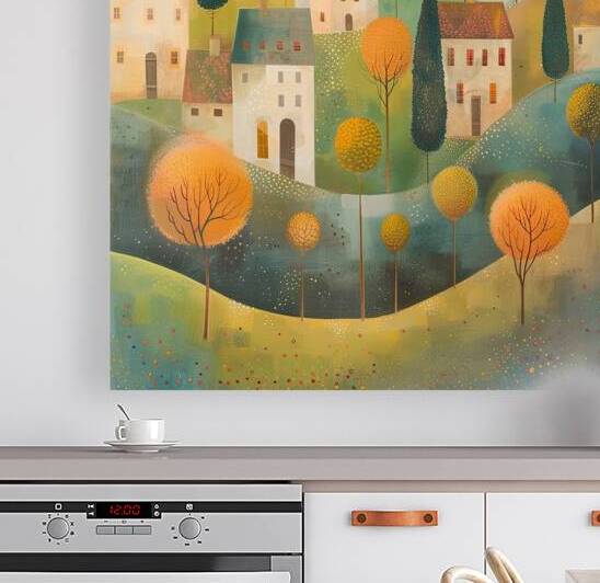 Autumn Village Glow J9H4N2 45 by Abstract Rebellion