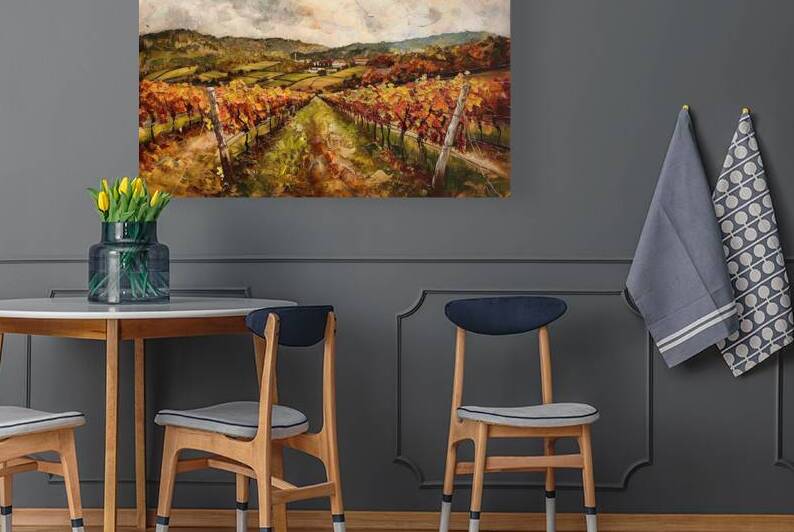 Autumn Vineyard Vista H2N9J2 57 by Abstract Rebellion