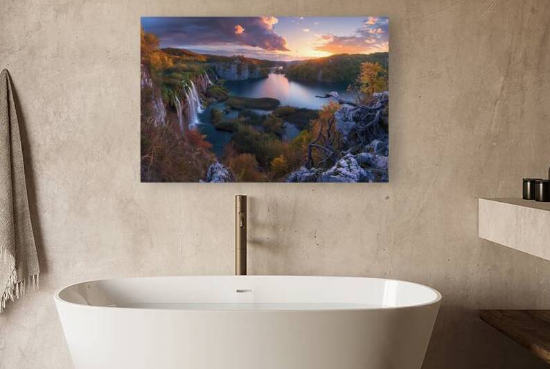 Autumn Waterfall Glow J59H2N 69 by Abstract Rebellion