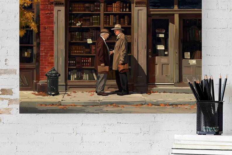 Autumnal Bookstore Encounter 7H29P4 45 by Abstract Rebellion