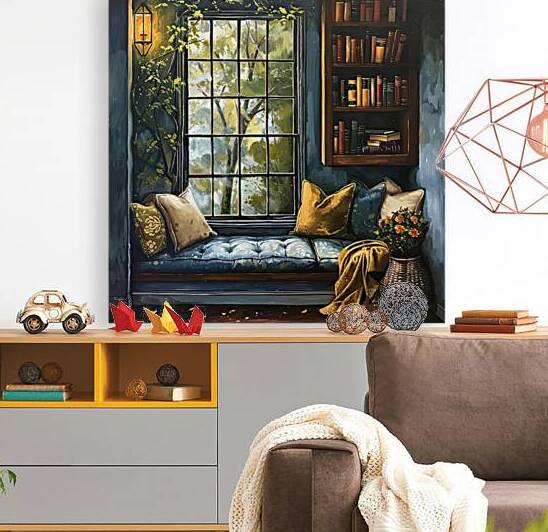 Autumn Window Reading Nook H9P4NZ 45 by Abstract Rebellion