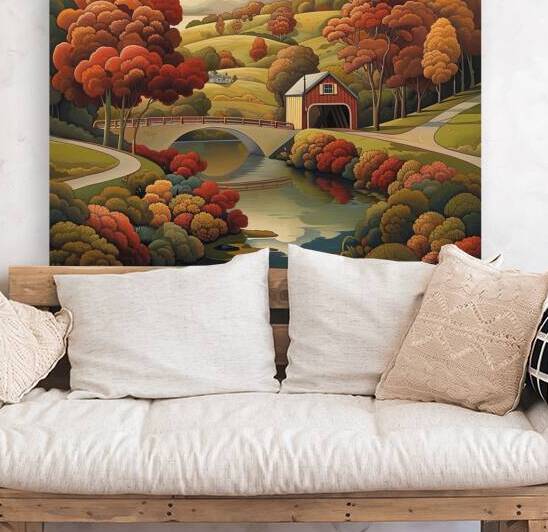 Autumnal Bridge Harmony 7294BC 48 by Abstract Rebellion