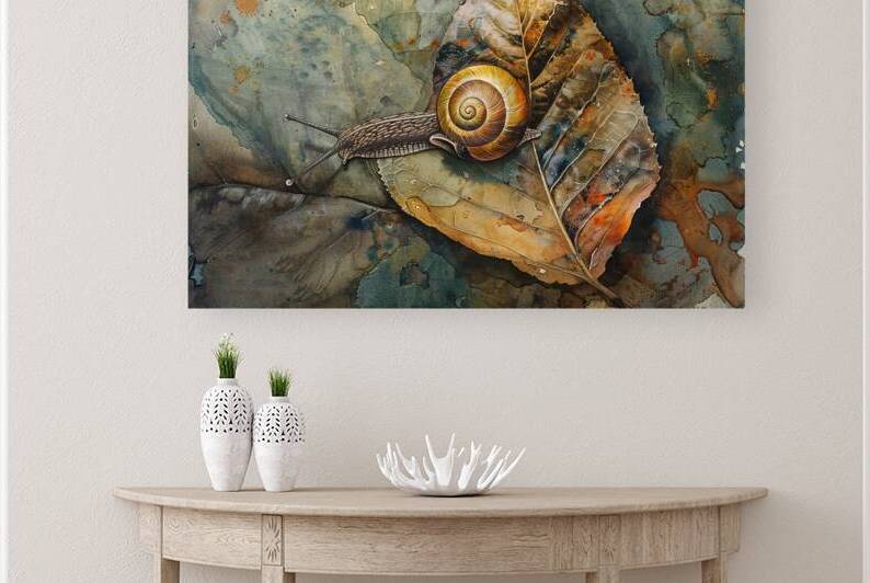 Autumnal Snail Trail 9H27P4 45 by Abstract Rebellion