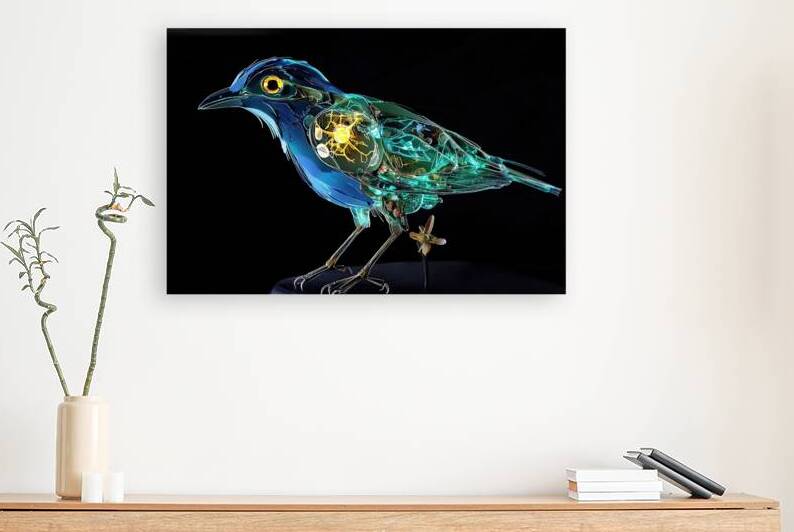 Avian Anatomy Revealed H2N9J 72 by Abstract Rebellion