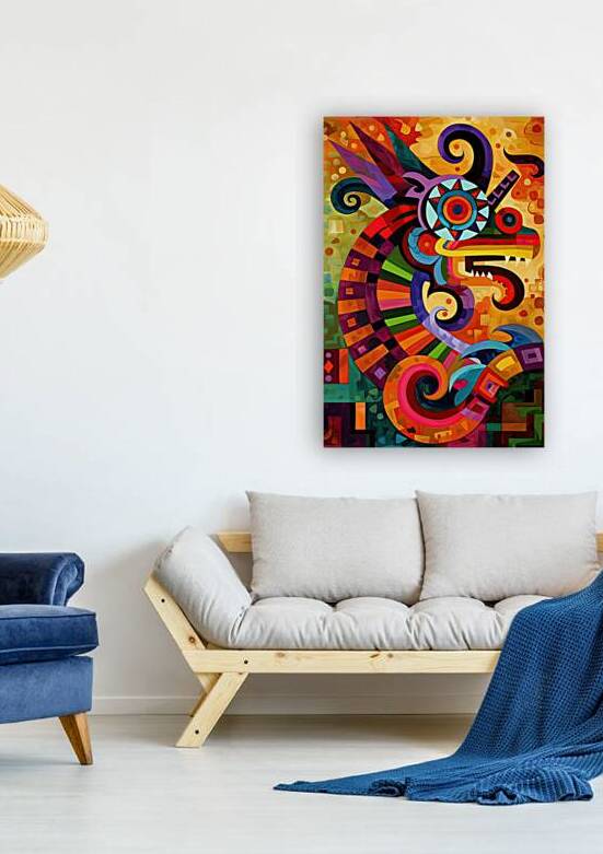 Aztec Dragon Spirit H39N2J 58 by Abstract Rebellion