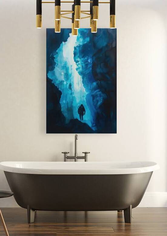 Azure Abyss Beckons J9H7N2 60 by Abstract Rebellion
