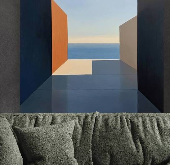 Azure Aperture Seascape H92D3N 58 by Abstract Rebellion