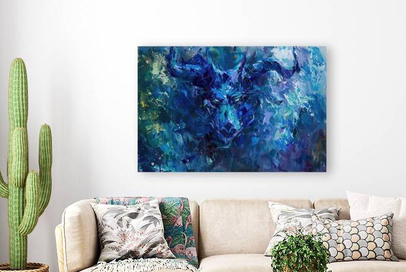 Azure Beast Emerges 92HNP3 58 by Abstract Rebellion
