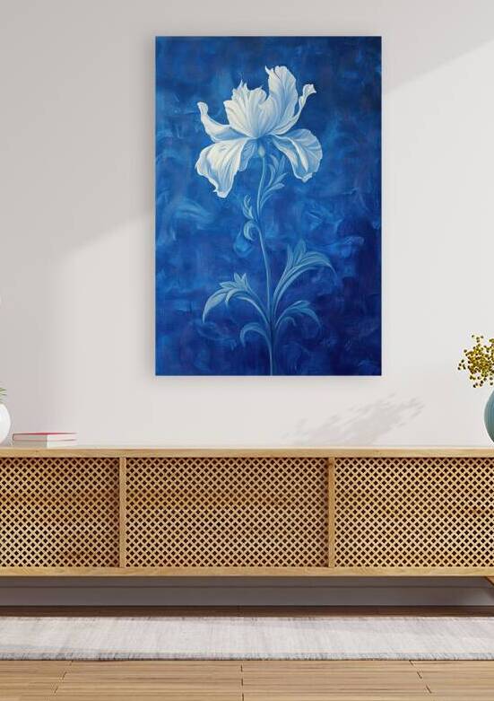 Azure Bloom Serene K8H9P2 65 by Abstract Rebellion