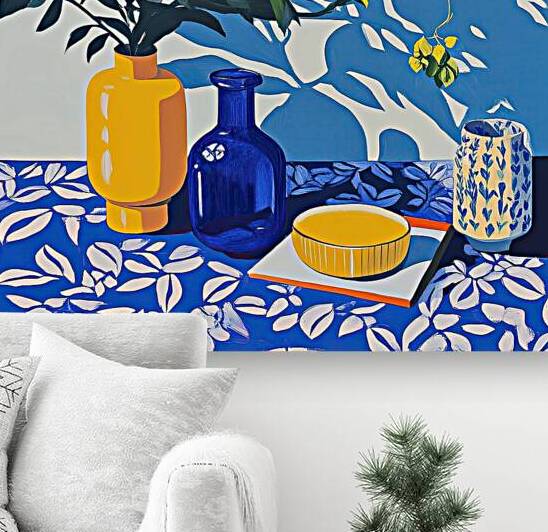 Azure Botanicals Still Life Y92H7D 60 by Abstract Rebellion