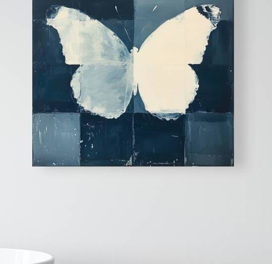 Azure Butterfly Grid 5H9N2Z 55 by Abstract Rebellion