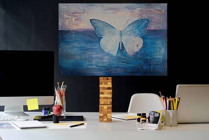 Azure Butterfly Dreams H2N9P4 45 by Abstract Rebellion