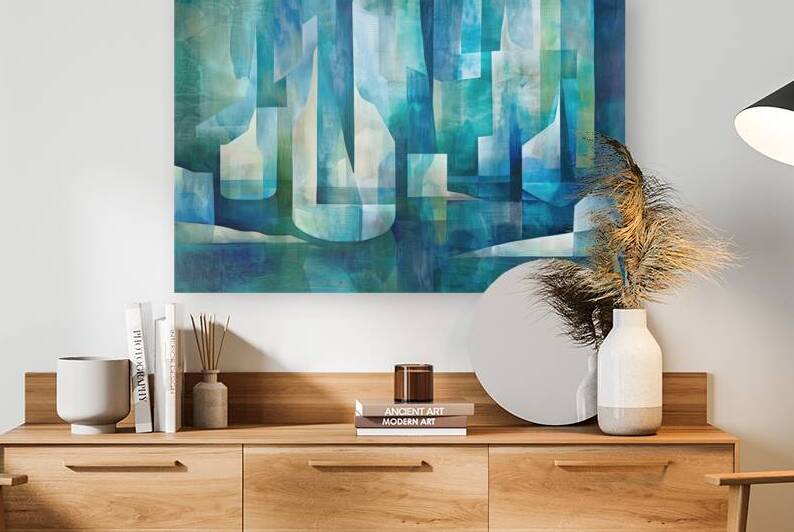 Azure Cityscape Reflections 7P3H2N 58 by Abstract Rebellion